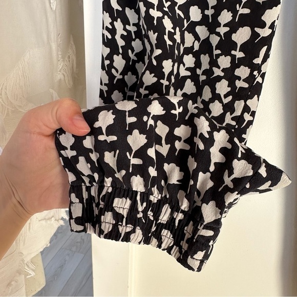 MaxMara 100% Silk Jogger Trousers Size US 8 - Picture 7 of 11